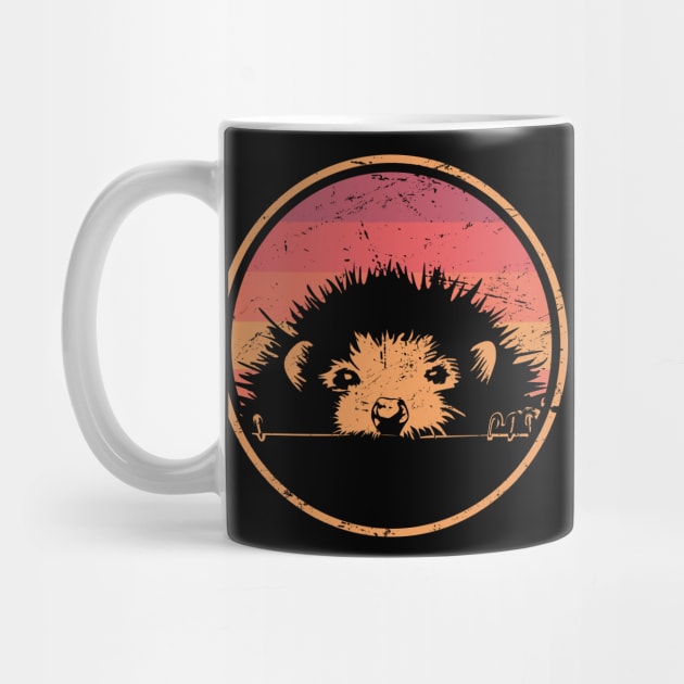 Retro Vintage Pet Hedgehog by MeatMan